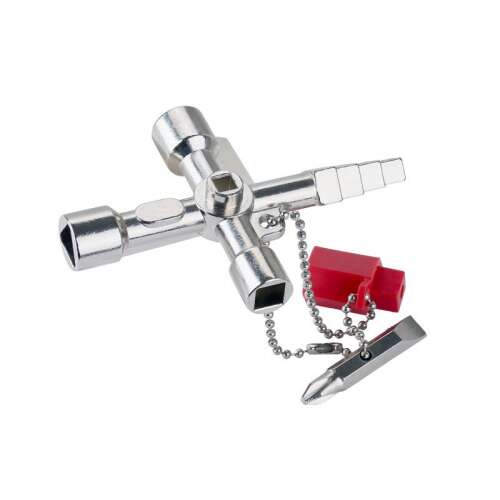 FESTA 2 részes univerzális kulcs kapcsolószekrényekhez, gáz- és vízcsapokhoz, légkondicionálókhoz, szellőztető és fűtő berendezésekhez