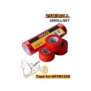 INGCO 25m piros szalag a HPTM1258 kézi kötözőgéphez, 20 tekercs / csomag - Kötözőgép