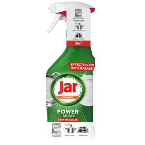 Jar Orange Power Spray 3 u 1, 500ml, učinkovit na 100% masnoće, preskočite namakanje, perilica posuđa, prskajte i perite, prskajte i obrišite - Čišćenje
