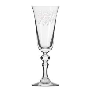 Krosno Krista Deco pezsgőspohár, 150 ml, 6 darabos készlet - Pohár
