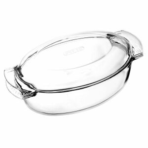 Pyrex Classic 5,8 literes ovális üveg sütőtál fedővel - Pyrex