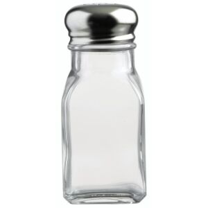 Pasabahce üveg só- vagy borsszóró rozsdamentes acél fedéllel, 100 ml - Pasabahce