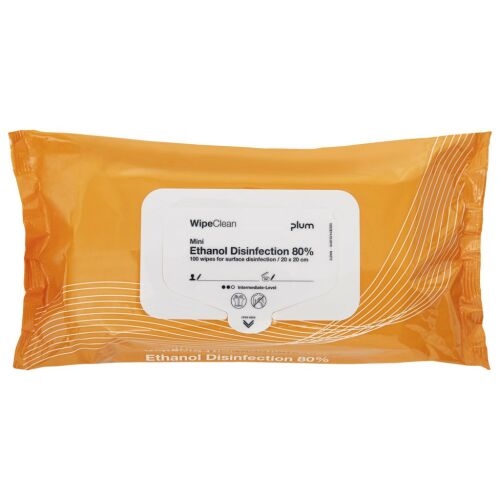 Chusteczki dezynfekujące Plum WipeClean z etanolem 80% do dezynfekcji, mini 113173283
