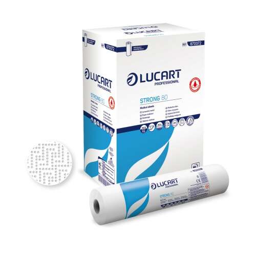 Lucart Strong 80 Joint rolă de hârtie medicală, 2 straturi, 59 cm, 80 m