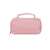 Pink large pencil case with two compartments, front view