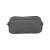 Grey pencil case with three compartments, closed