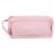 Large Pink Pencil Case, 2 Mesh Compartments 105650928