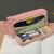 Large Pink Pencil Case, 2 Mesh Compartments 105650928