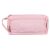 Large Pink Pencil Case, 2 Mesh Compartments 105650928