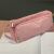 Large Pink Pencil Case, 2 Mesh Compartments 105650928