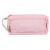 Pink zippered pencil case