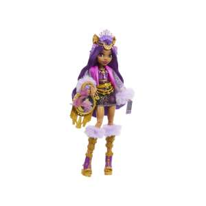 Monster High Clawdeen Wolf baba, lila ruha, szőrös csizma, kiegészítők, Monster High baba - Mattel