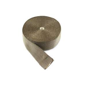 Titanium ceramic heat shield tape, 15m x 50mm x 2mm, for heat insulation - Vehicle connectors and fitting
