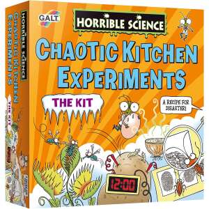 Horrible Science Chaotic Kitchen Experiments Kitul, set de știință pentru copii, experimente științifice pentru copii, experimente științifice de bucătărie, jucării Galt - Jocuri stiintifice si exploratori