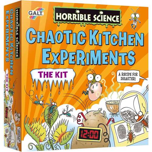 Horrible Science Chaotic Kitchen Experiments Kitul, set de știință pentru copii, experimente științifice pentru copii, experimente științifice de bucătărie, jucării Galt