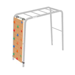 Berg Perete Kletterwand für Spielplätze, Holzkletterwand mit bunten Griffen - Spielzeug und Zubehör für draußen