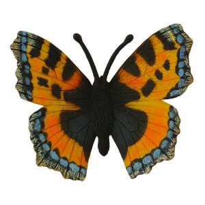 Collecta Small Butterfly Figurine, realistic orange and black butterfly model - Collecta