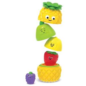 Learning Resources Big Feelings Nesting Fruit Friends zabawka do układania, zestaw 5 kolorowych kubków w kształcie owoców z różnymi emocjami, idealna do nauki małych dzieci o emocjach, kolorach, kształtach i liczeniu - Learning Resources