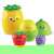 Learning Resources Big Feelings Nesting Fruit Friends играчка за подреждане, комплект от 5 цветни чаши с форма на плодове с различни емоции, идеална за обучение на малки деца за емоции, цветове, форми и броене