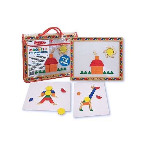Melissa & Doug Mágneses Formaépítő - 120 db Geometriai Elem
