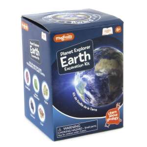 Planet Explorer Earth Excavation Kit by Megnetiz, learn about geology, science kit for kids, dig for gems and minerals, educational toy - Science & Discovery Toy