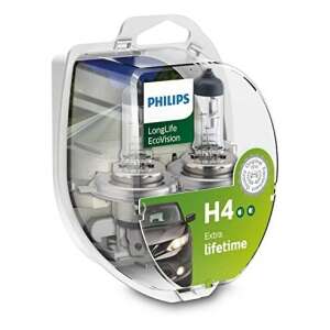 Philips LongLife EcoVision H4 car bulbs, 2 pack, 12V, 55W - Car bulb
