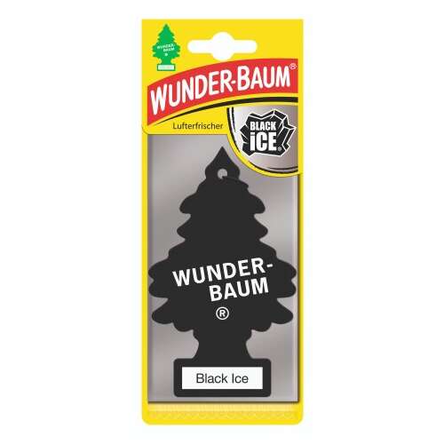 Wunder-Baum Black Ice autóillatosító, fa formájú, fekete