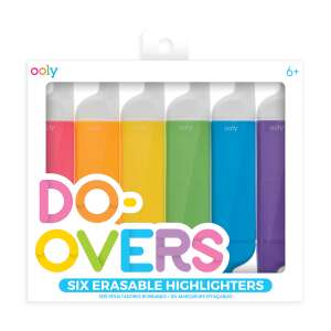 Ooly Do-Overs löschbare Textmarker, 6er Pack, Neonfarben - Ooly
