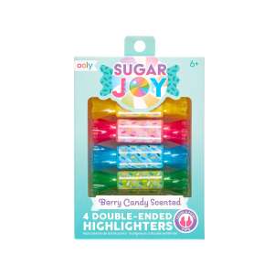 Ooly Sugar Joy set de 4 markere cu două capete cu aromă de fructe de pădure - Ooly