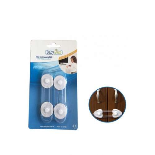 BabyJem Mini Blocare Multifuncțională, pachet de 2, blocare de siguranță pentru copii pentru dulapuri, sertare și uși