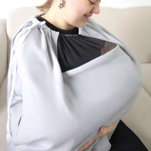 BabyJem Szoptatókendő Tüll Ablakkal - 82x62 cm