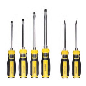 Topmaster 6 darabos csavarhúzó készlet CR-V acél pengékkel és ergonomikus markolattal - Topmaster