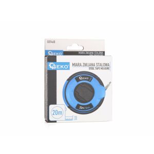Steel tape measure, 20 mx 13 mm, Geko 131330489 - Measuring Tool