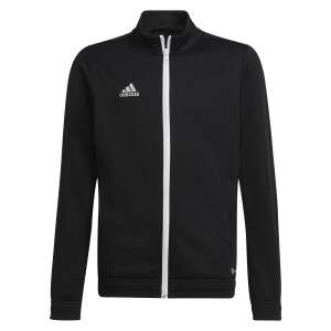 Black Adidas Ent22 Tk Jkty H57520 A training jacket for boys, with white zipper and logo - Kids' Sweater