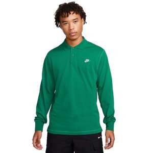 Nike Club Long Sleeve Polo Shirt in Green - Nike