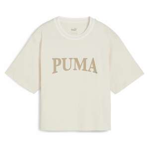 Puma Squad graphic t-shirt, beige, front view - Puma