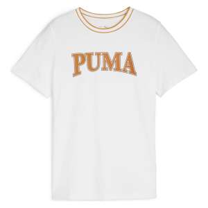 White Puma Team T-shirt with brown logo - Puma