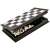 Chess and checkers travel set, magnetic pieces, 2 in 1, black and white, folding board, open