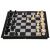 2-in-1 Magnetic Chess and Checkers Travel Game set chess mid-game