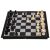 2-in-1 Magnetic Chess and Checkers Travel Game set chess mid-game