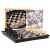 2-in-1 Magnetic Chess and Checkers Travel Game set with pieces and packaging