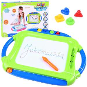 Color WordPad drawing board with colorful stamps, a pen, and a child using it - Drawing Boards, Writing Board