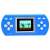 SY-868 handheld game console with 230 games, featuring a blue and white design with a screen displaying a game