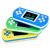 GamesPower 230 handheld game consoles stacked, blue, green, yellow