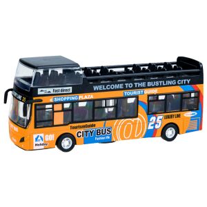 City Bus Dupladekker 1:32 Skala Odlewany Model Zabawka - Nonbrand Samochód do gier