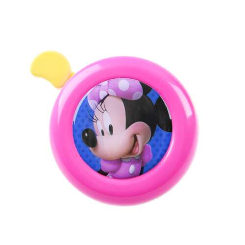 Minnie egér kerékpár csengő, rózsaszín, Disney Junior, kerékpár kiegészítő, gyerek kerékpár csengő