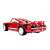 Gigabronc 2000 piece building set, red muscle car model, rear view