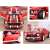 Gigabronc 2000 piece building set, red muscle car model, close-up details