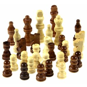 Jawa Klasszikus wooden chess pieces - Domino, Chess Set