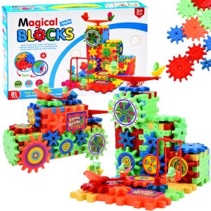Funny Bricks Kreativ Gear Building Blocks 81 pieces with box - Plastic Building Toy